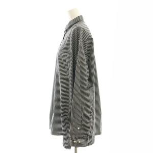 Plage プラージュ Boys box シャツ2 ストライプ 長袖 ブラック /HK OS