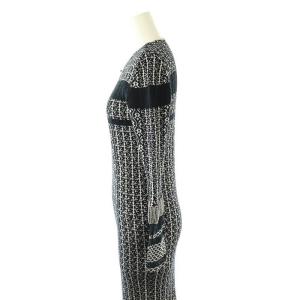 Mame Kurogouchi Rib Jacquard Pedicel Knit Dress ワンピース 1 ブラック