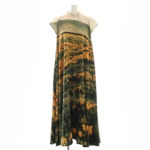 22AW MILA VELOUR CUT DRESS ワンピース 長袖 ロング プリーツ