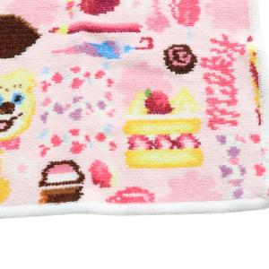 FEILER ラブラリー ペコちゃん ハンカチ ピンク /SR10