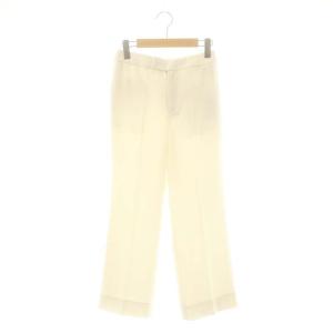 23SS ライトスラブフレアクロップドパンツ ジッパーフライ 36 オフホワイト /DO OS