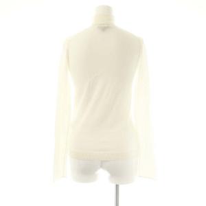 23区 vingt-trois 24AW スムージーコットン タートルネックニットセーター 長袖 32 ホワイト