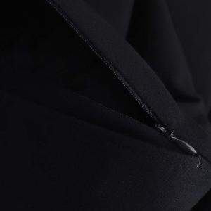 ANAYI クロップドパンツ テーパードタックパンツ 34 ネイビー /DF OS