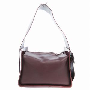美品 ハンドバッグ ワンハンドル エナメル ボルドー /AE