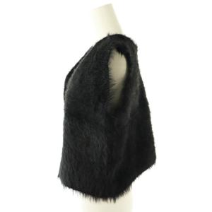 Apuweiser-riche 23AW フェザーニットプルオーバー ベスト 2WAY 2 ブラック /DF OS