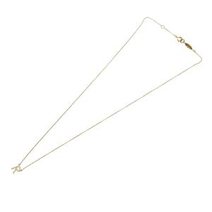 AHKAH ヴィヴィアンクチュール ネックレス イニシャル Rモチーフ ダイヤモンド 0.06ct K18