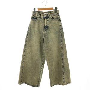 24AW ワイドデニムパンツ ジーンズ 0 紺 ネイビー /AT OS