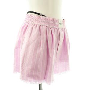 alexanderwang フレイド ロゴディテール ボクサーショーツ パンツ ストライプ XS ピンク /HK OS