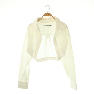 クロップドシャツ 長袖 ホワイト /HK OS