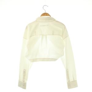 alexanderwang クロップドシャツ 長袖 ホワイト /HK OS