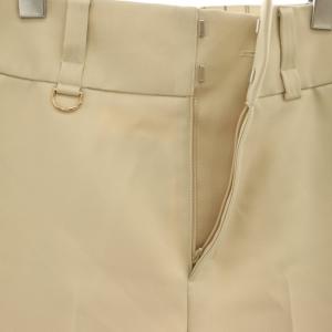 ANAYI 25SS ブライトツイルDカンワイドパンツ ジッパーフライ 36 ライトベージュ /DO OS