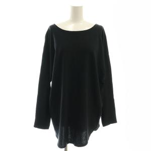 ドミールコットンロングTシャツ ロンT カットソー 長袖 F 黒 /NR OS SH