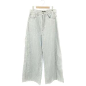 24SS ソフトデニムサイドタックワイドパンツ ジーンズ ジッパーフライ 38 ライトブルー /DO OS