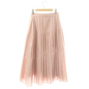 Ameri VINTAGE KINGYO PLEATS SKIRT スカート ロング フレア M ピンク /DO OS