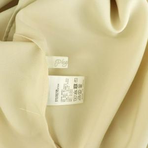Plage 19SS サックワンピース ロング 半袖 ワイド ベルト ペチコート付 36 ベージュ /MY OS