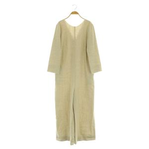 23SS Back V オールインワン ワイド 長袖 36 ナチュラル /MY OS