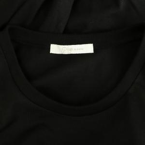 Plage 23SS ティアードノースリーブワンピース ロング 38 ブラック /MY OS