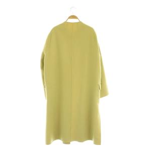 Plage 21AW ハミルトンノーカラーコート ロング 38 イエロー /MY OS