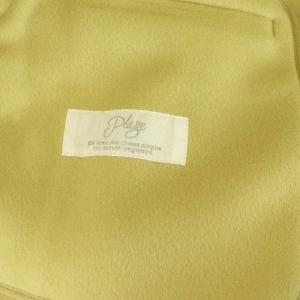 Plage 21AW ハミルトンノーカラーコート ロング 38 イエロー /MY OS