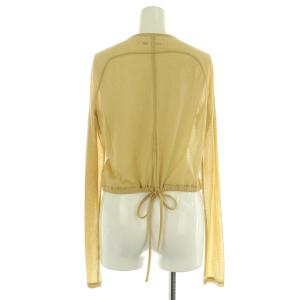 Plage × ジェーンスミス JANE SMITH 23SS 短丈カーディガン 長袖 シアー ONE ベージュ /MY