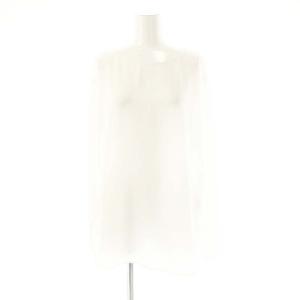 24SS ラウンドブラウスTee カットソー 長袖 F ホワイト /HK OS