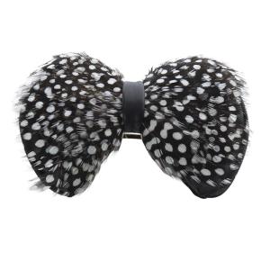 リボン バレッタ 茶色 ブラウン /SR22