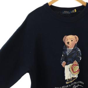 POLO RALPH LAUREN ポロベア スウェット プルオーバー 長袖 L ネイビー /HK OS