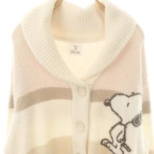 gelato pique × ピーナッツ PEANUTS スヌーピー ボーダーショールカーディガン ルームウェア F マルチカラー