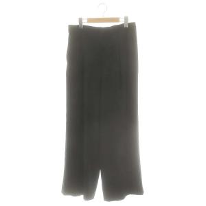 24SS シルキードレープ2タックワイドパンツ ジッパーフライ 40 黒 /NR OS