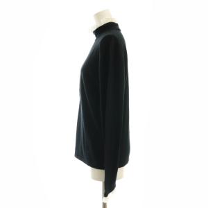agnes b. シルク カシミヤ混 フリル ニット カットソー 長袖 2 黒 ブラック /AT OS