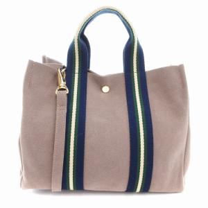 ハンドバッグ ショルダー 2WAY スエード調 茶 ブラウン /AE