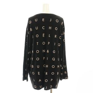 gelato pique × JOEL ROBUCHON セットアップ 上下 ロゴ柄ロンT Tシャツ 長袖 レーヨンコットンロングパンツ