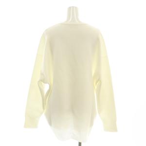 iCB 24SS コットンポリエステルスムース ニットプルオーバー セーター 長袖 L 白 ホワイト /AT OS