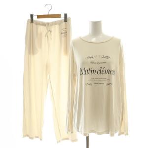 24AW フレンチレーヨンロゴプルオーバー ロゴロングパンツ セットアップ 上下 F アイボリー /AT