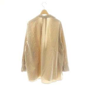 Spick&Span 24SS コットンポプリンスキッパーシャツ 長袖 F ベージュ /AT OS