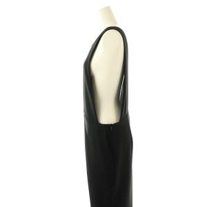 Plage 24SS Vネックオールインワン サロペット ストレート 38 黒 /CX OS