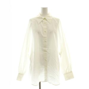 バルーンスリーブシャツ スタンドカラー 長袖 F 白 ホワイト /AT OS