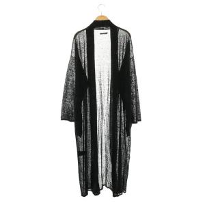 EVERYDAY I LIKE 24SS Leeway Sheer ロングカーディガン ニット 長袖 ブラック /HK OS
