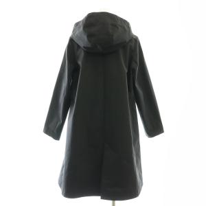 DRESSTERIOR 撥水加工レインステンカラーコート ロング フード 総裏地 34 ブラック /DO OS