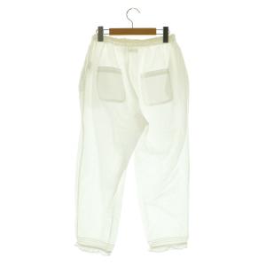 Bilitis dix-sept ans Relax Pants イージーパンツ テーパード フリル 36 ホワイト /MY OS