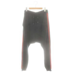 コットンサイドラインニットパンツ イージー S ダークネイビー レッド /DO OS