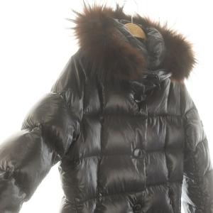 TATRAS UCCELLIERA ファー付き ダウンコート アウター フード付き 03 ブラック /ES OS