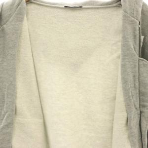 BALMAIN スリーブジップ ダメージ加工 ジップパーカー M グレー /AT OS