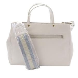 SHOPPER トートバッグS ソフトレザー ハンドバッグ ショルダーバッグ 2way 白 ホワイト /SR26