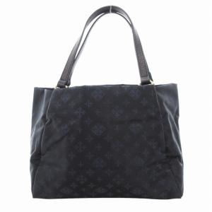 russet タグ付き ミニシンプルトートバッグ 総柄 紺 ネイビー /HO