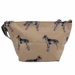 LesportSAC ×風間ゆみえ 美品 ショルダーバッグ ポーチ ドッグ柄 ベージュ /FF