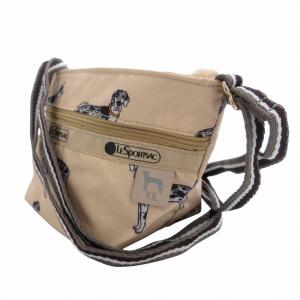 LesportSAC ×風間ゆみえ 美品 ショルダーバッグ ポーチ ドッグ柄 ベージュ /FF