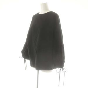 ADORE メモリーグログランブラウス 七分袖 38 黒 ブラック /AT OS
