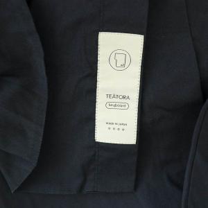 TEATORA KEYBOARD SHIRT キーボードシャツ ドレスシャツ 長袖 ストレッチ ネイビー /MY OS