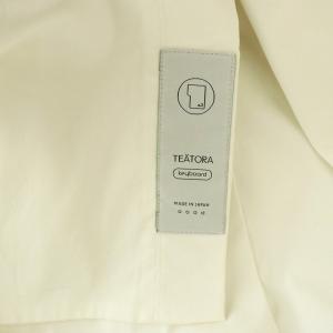 TEATORA KEYBOARD SHIRT キーボードシャツ ドレスシャツ 長袖 ストレッチ ホワイト /MY OS